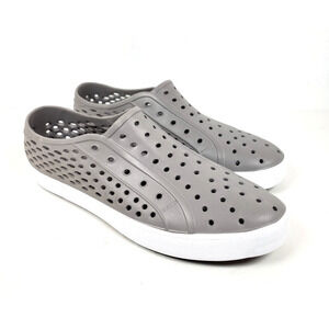 London Fog Bately Mens Size 12 Grey Slip On Casual Water Loafer Shoes LFM-Bately